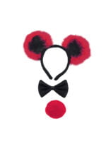 headband with bow tie and tail