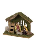 Christmas manger and figures for manger