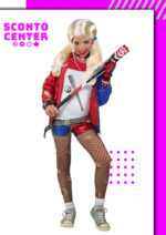 Αποκριάτικη Στολή Harley Quinn Style “Βασίλισσα του Χάρλεμ” – Η Πιο Cool Παιδική Στολή με Metallic Jacket & Σορτς | Sconto Center