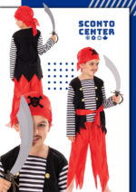 Παιδική Στολή Πειρατής Captain Red – Ο Μικρός Κουρσάρος των Θαλασσών (με Μπαντάνα – Γιλέκο) | Sconto Center